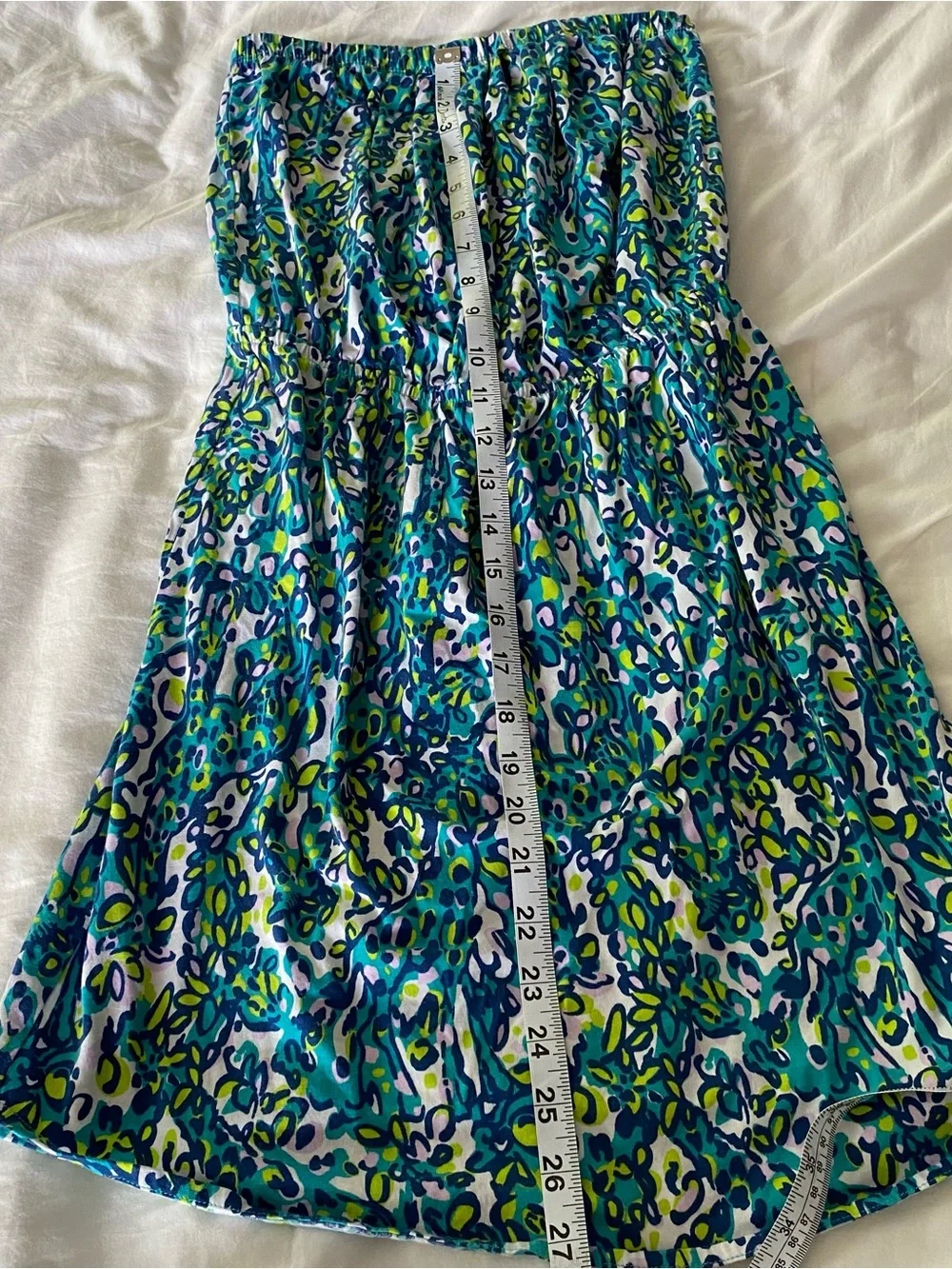 Lilly Pulitzer Dress Women’s XS Summer Strapless Colorful Preppy Beach Cotton - Picture 7 of 9